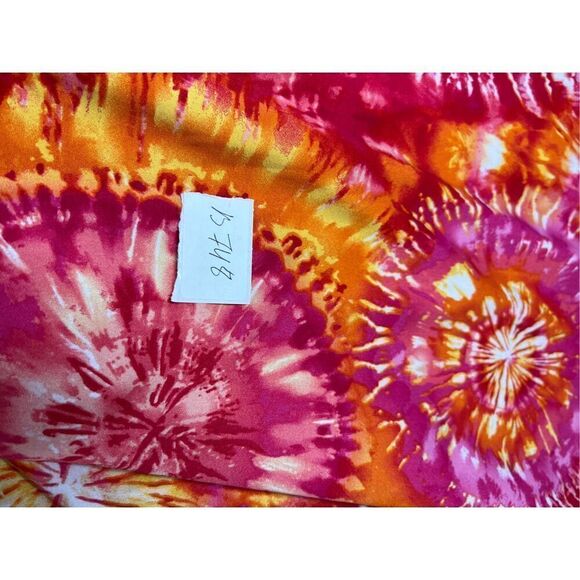 Floral Print Tie Dye Dress midi Vneck Approximately Size M - Picture 15 of 16
